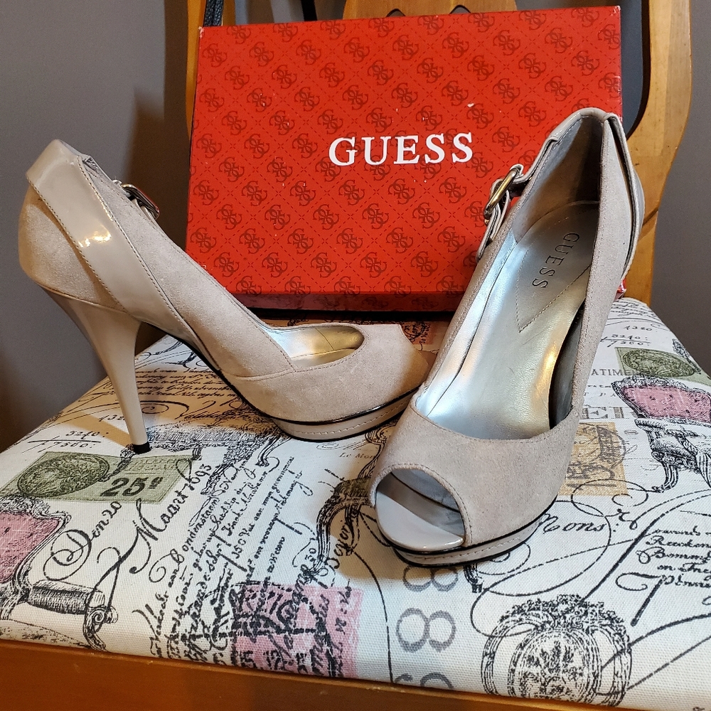 Suede Guess heels
